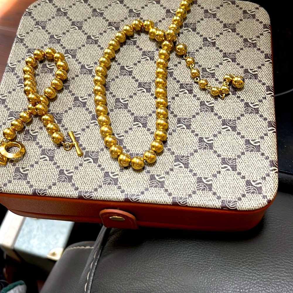 Ralph Lauren Bracelet and Unsigned Necklace Set